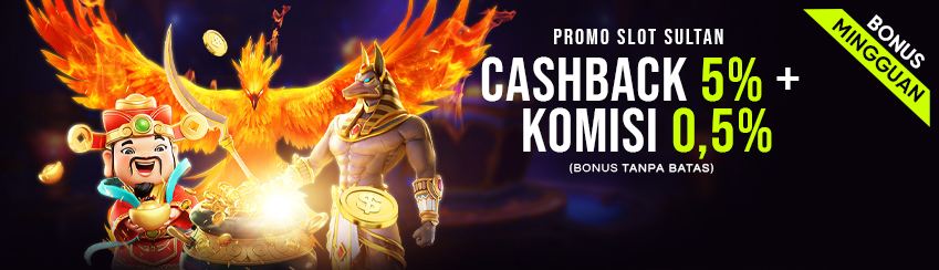 SLOTS CASH BACK 5% + COM 0.5%