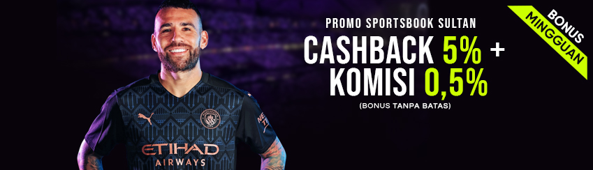 SPORTSBOOK CASHBACK 5% + COM 0.5%